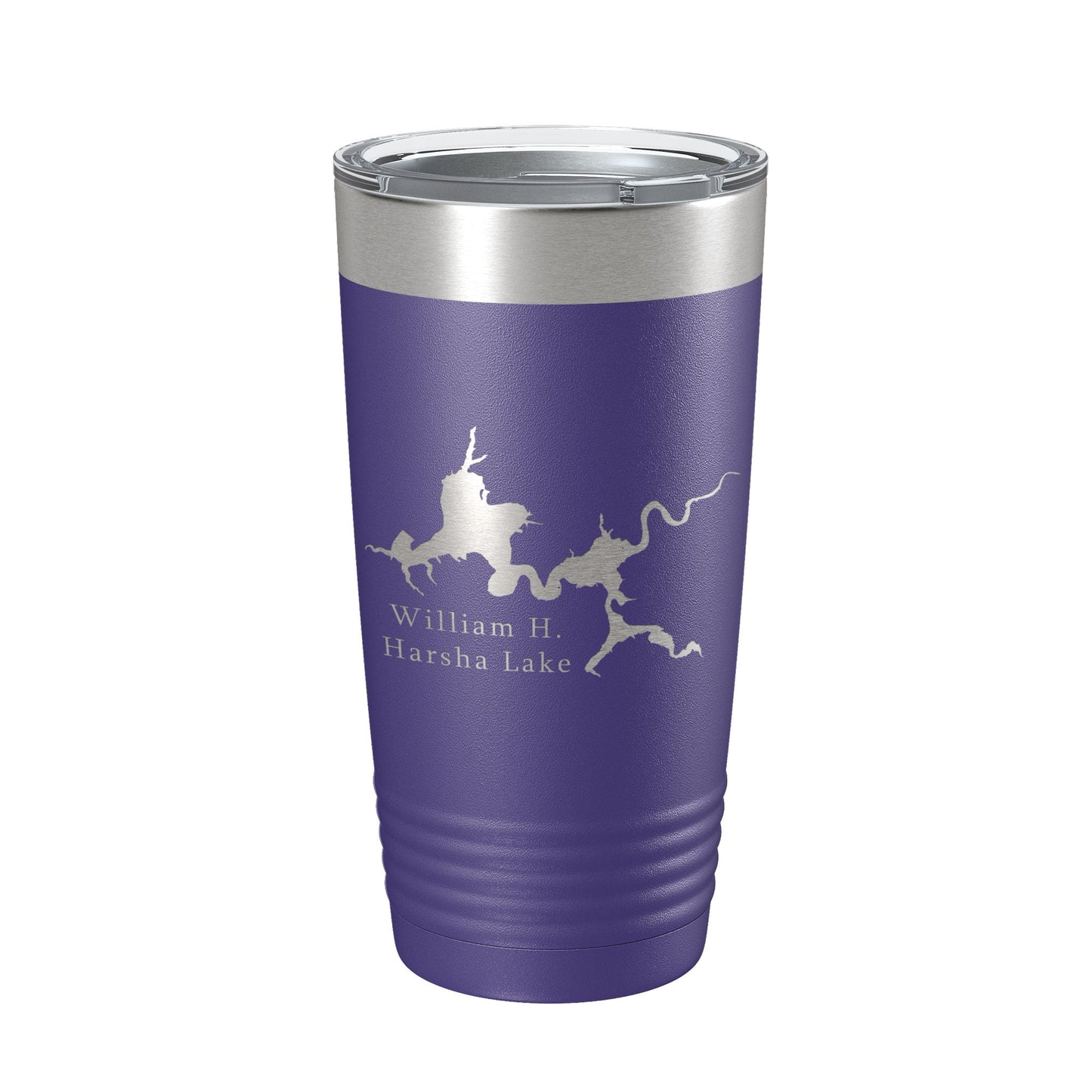 William H. Harsha Lake Map Tumbler Travel Mug Insulated Laser Engraved Coffee Cup Ohio 20 oz-15