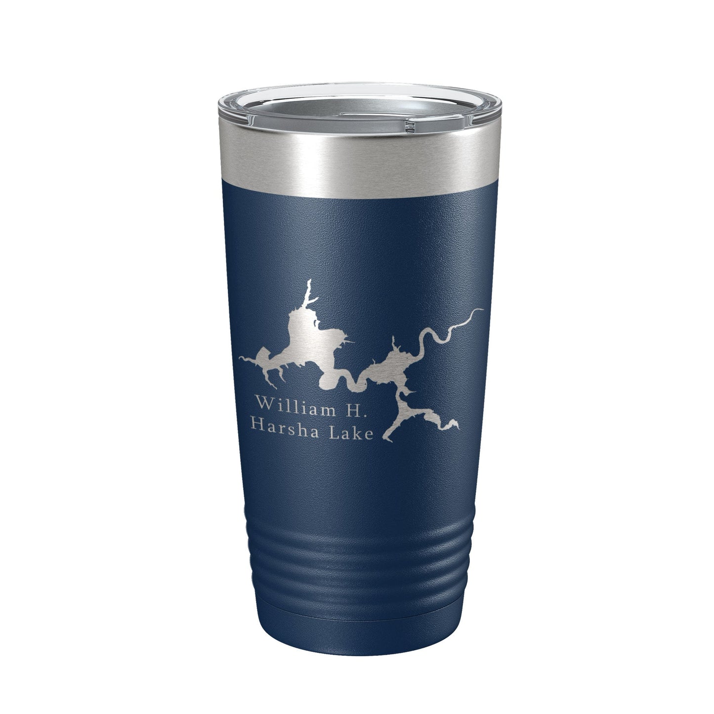 William H. Harsha Lake Map Tumbler Travel Mug Insulated Laser Engraved Coffee Cup Ohio 20 oz-8