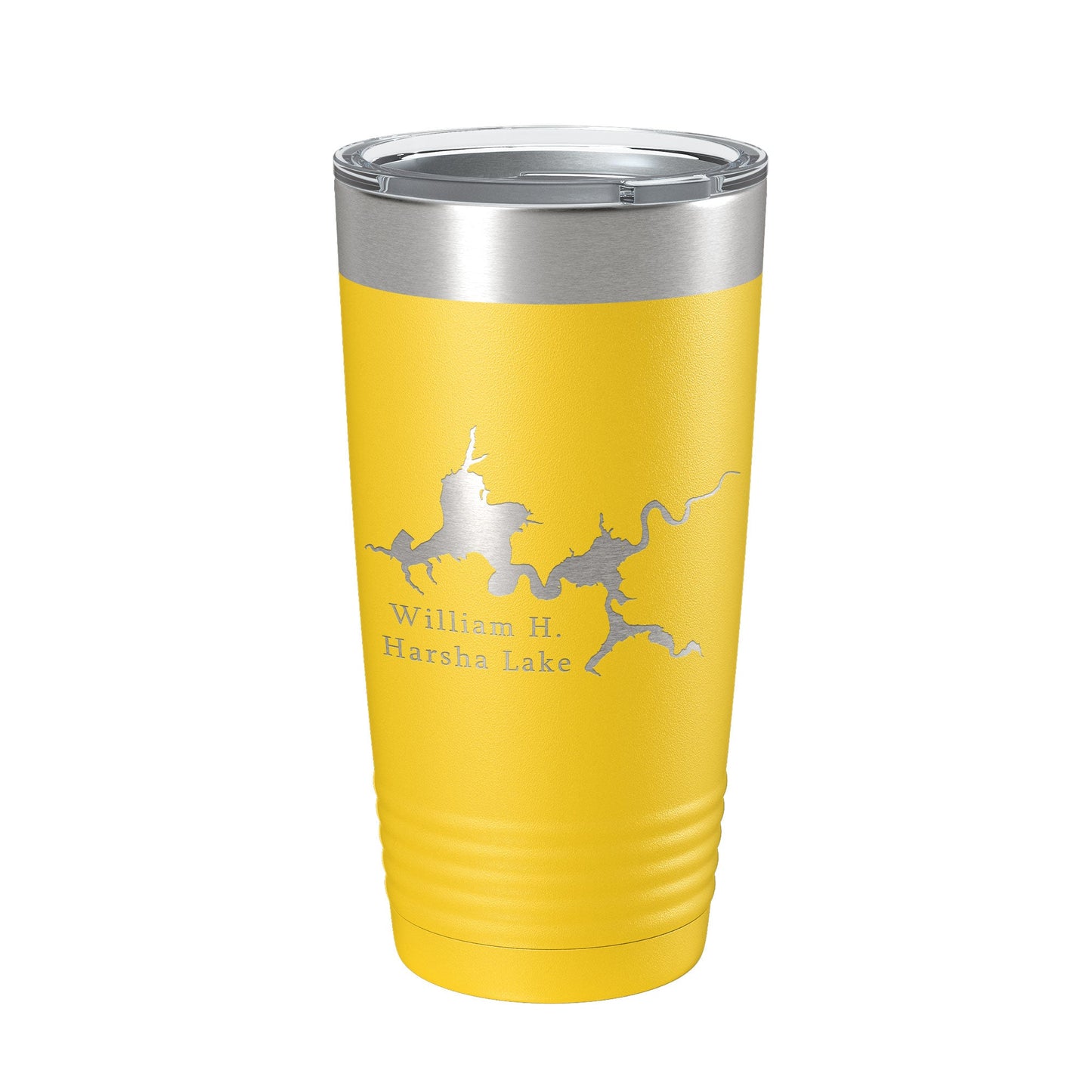 William H. Harsha Lake Map Tumbler Travel Mug Insulated Laser Engraved Coffee Cup Ohio 20 oz-19