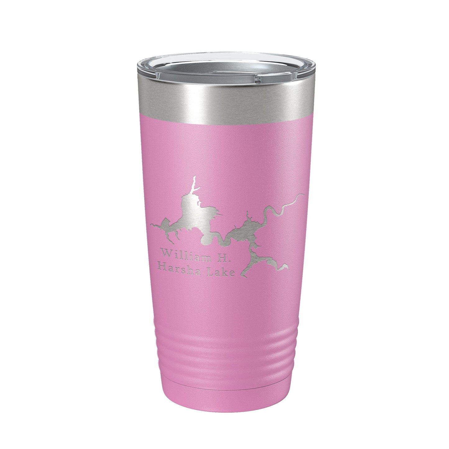 William H. Harsha Lake Map Tumbler Travel Mug Insulated Laser Engraved Coffee Cup Ohio 20 oz-14