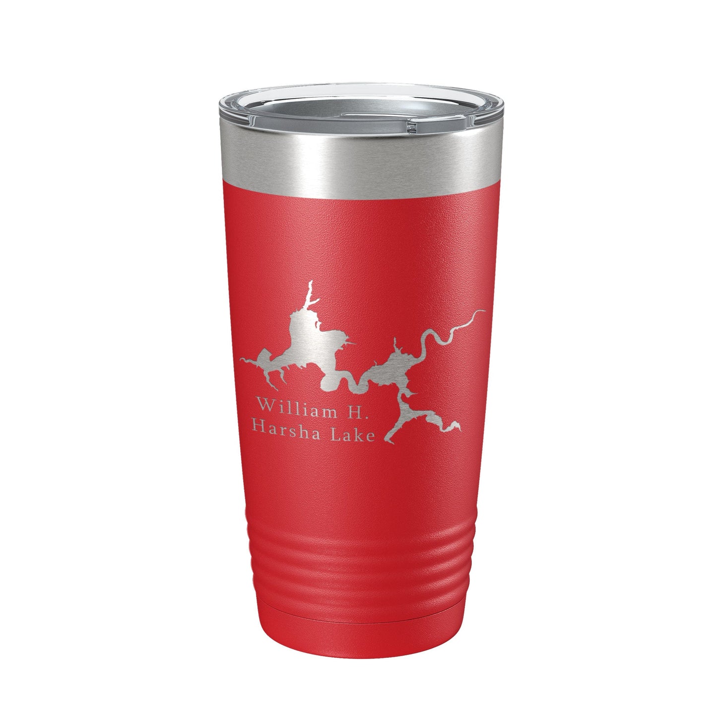 William H. Harsha Lake Map Tumbler Travel Mug Insulated Laser Engraved Coffee Cup Ohio 20 oz-10