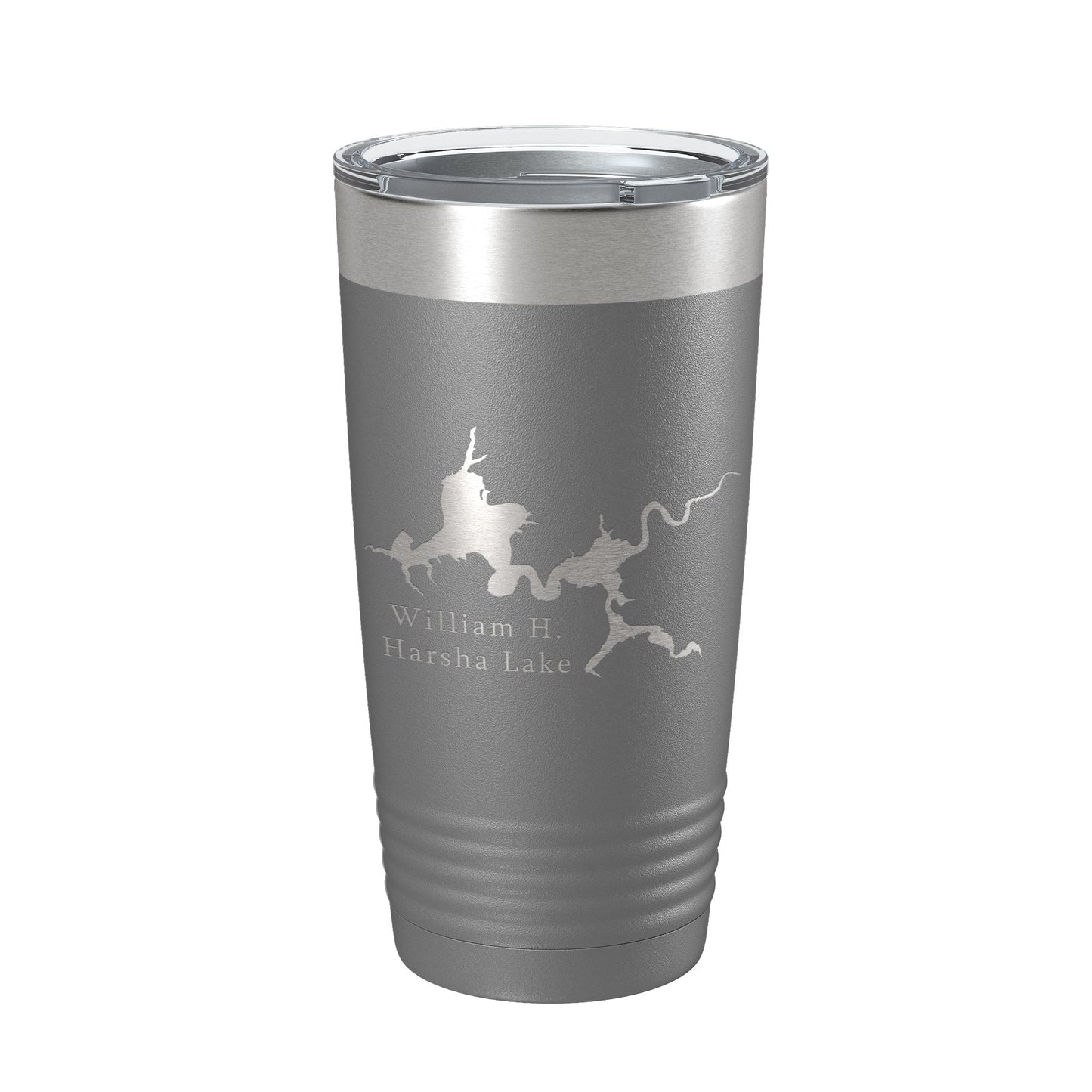 William H. Harsha Lake Map Tumbler Travel Mug Insulated Laser Engraved Coffee Cup Ohio 20 oz-16