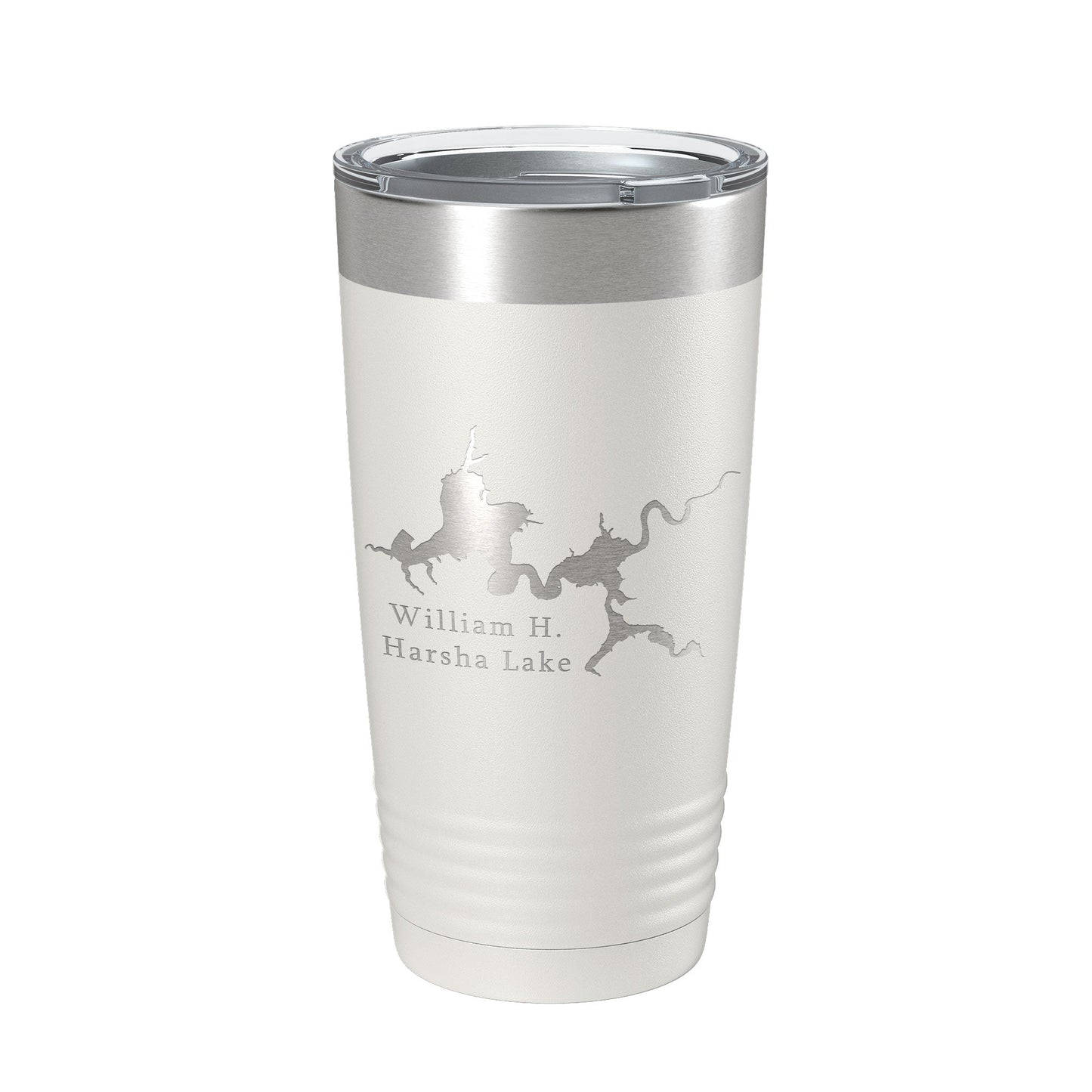 William H. Harsha Lake Map Tumbler Travel Mug Insulated Laser Engraved Coffee Cup Ohio 20 oz-7