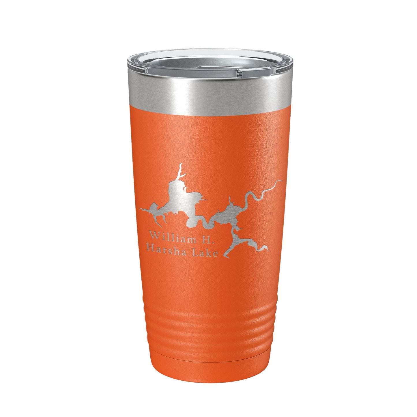William H. Harsha Lake Map Tumbler Travel Mug Insulated Laser Engraved Coffee Cup Ohio 20 oz-17