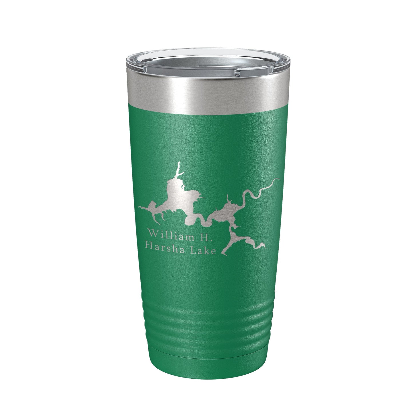William H. Harsha Lake Map Tumbler Travel Mug Insulated Laser Engraved Coffee Cup Ohio 20 oz-9