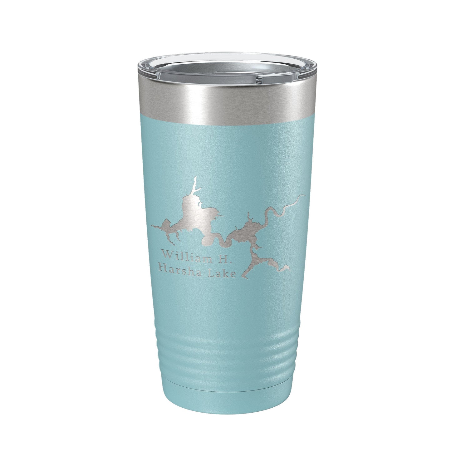 William H. Harsha Lake Map Tumbler Travel Mug Insulated Laser Engraved Coffee Cup Ohio 20 oz-13