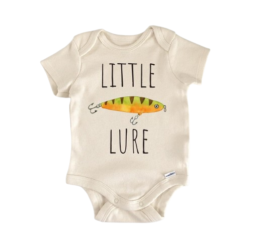 Little Lure Fishing - Baby Boy Girl Clothes Infant Bodysuit Funny Cute