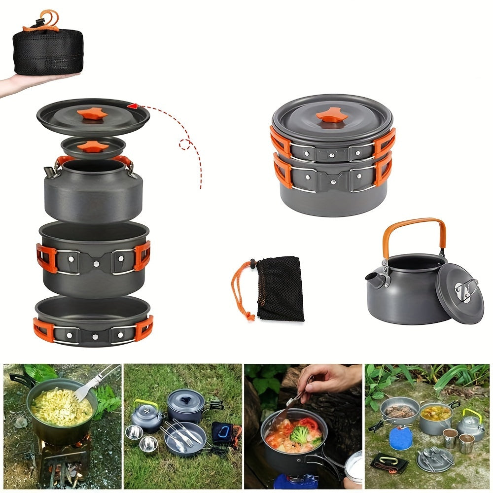 Ultra-Light Aluminum Camping Cookware Set-1