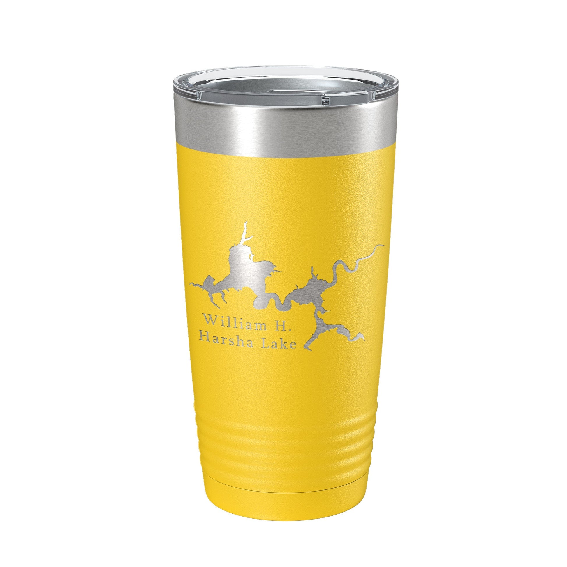 William H. Harsha Lake Map Tumbler Travel Mug Insulated Laser Engraved Coffee Cup Ohio 20 oz-4