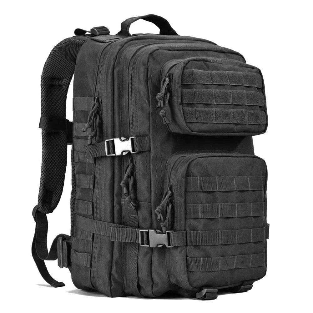 45L Tactical Molle Backpack Military-Grade Assault Pack Bug Out Bag Black-0