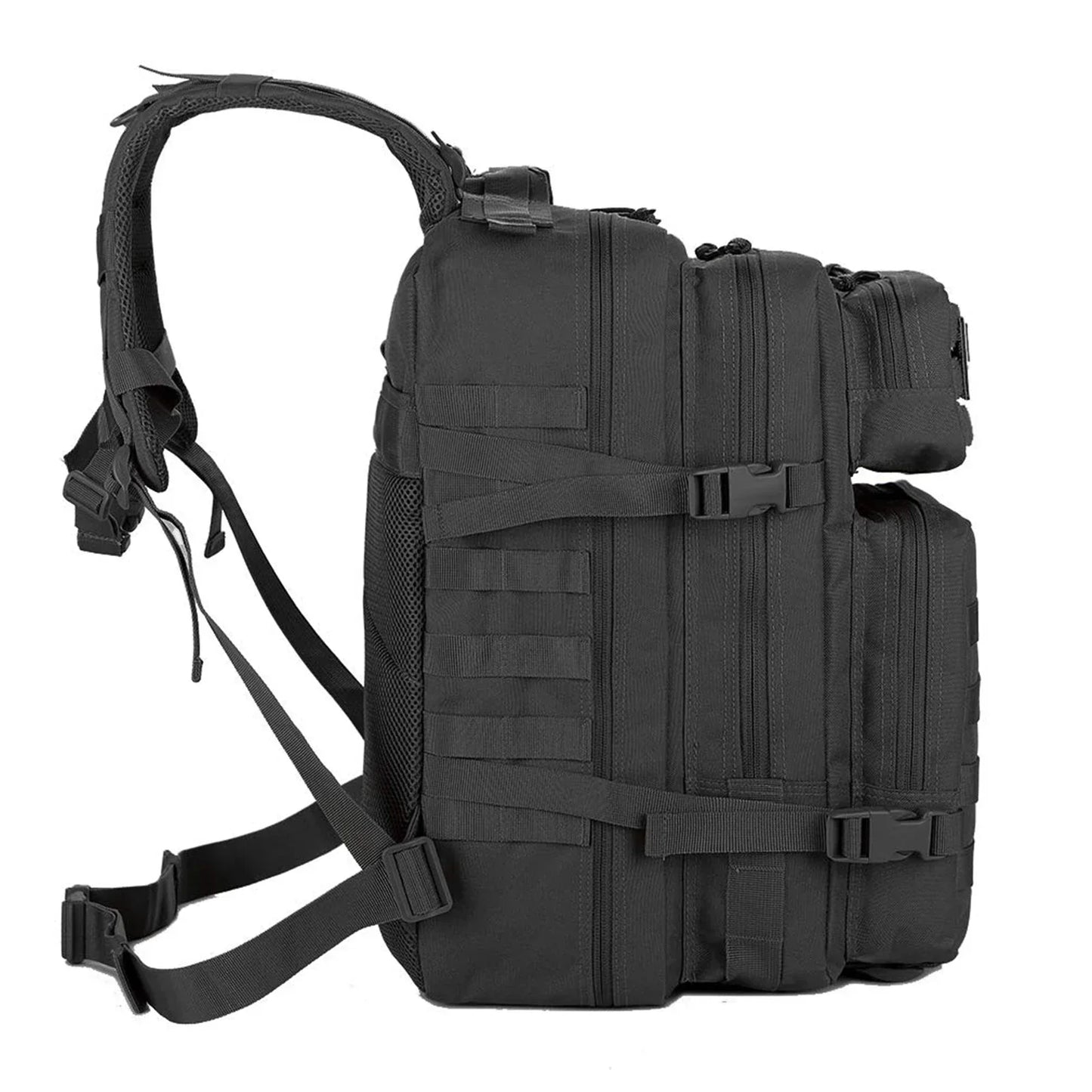 45L Tactical Molle Backpack Military-Grade Assault Pack Bug Out Bag Black-2