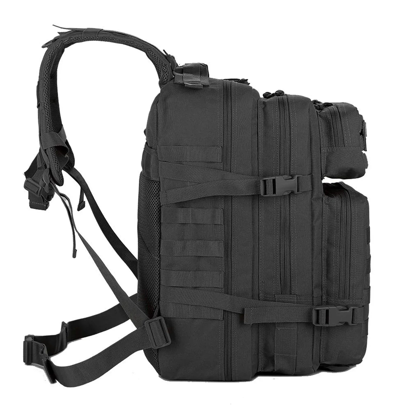45L Tactical Molle Backpack Military-Grade Assault Pack Bug Out Bag Black-2