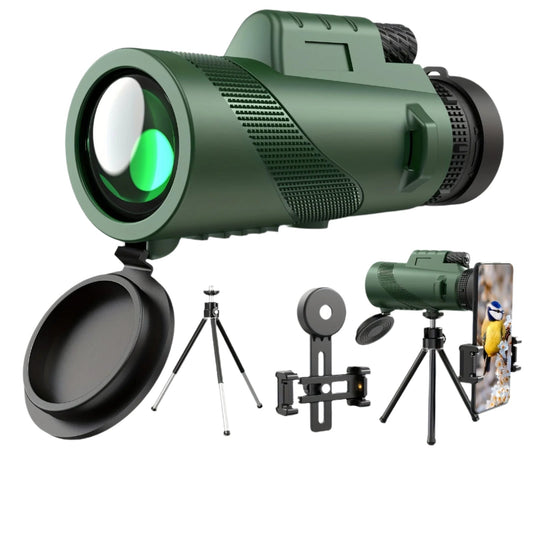 HD Monocular Telescope with Phone Holder and Tripod-0